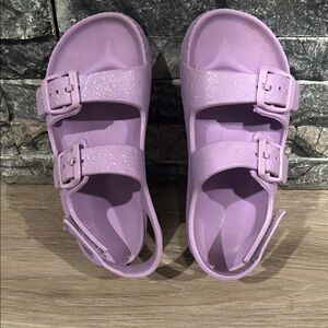 The Children's Place Glittery Lavender‎ Sandals Size 10